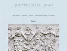 Tablet Screenshot of jonathoncoleman.com
